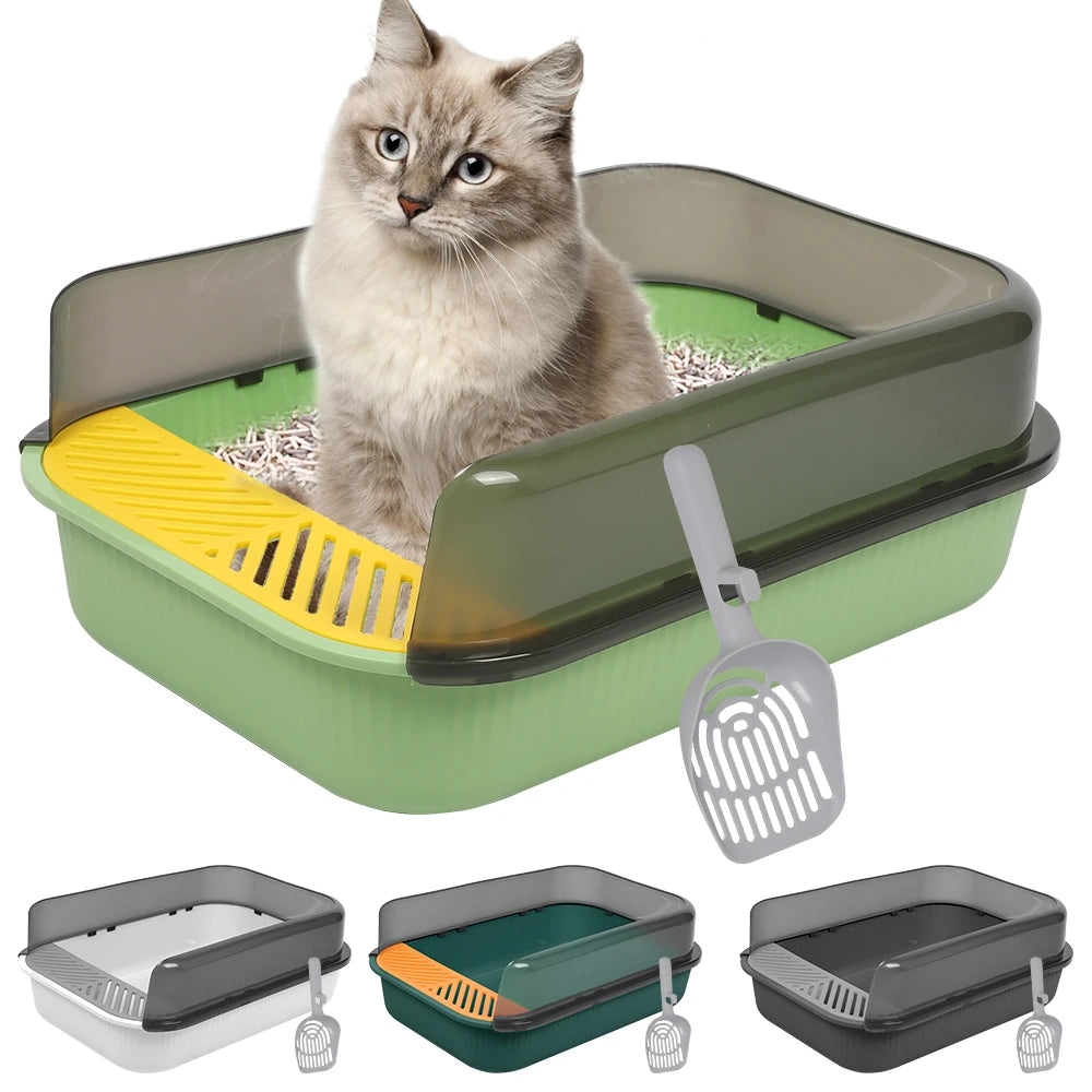 Lettiera Diversi Colori Scoperta Aperta Plastica Paletta Inclusa Gatti Igiene