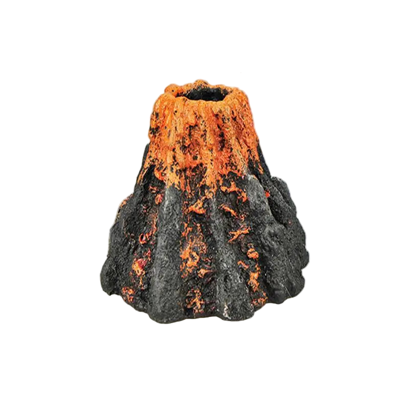 Decorazione Acquario Realistica Vulcano Vasca Pesci Arredamento Resina