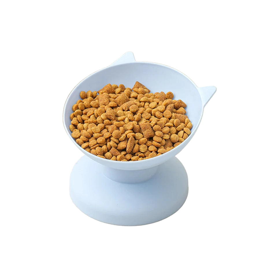 Ciotole Animali Domestici Azzurro Plastica Antiscivolo Inclinato