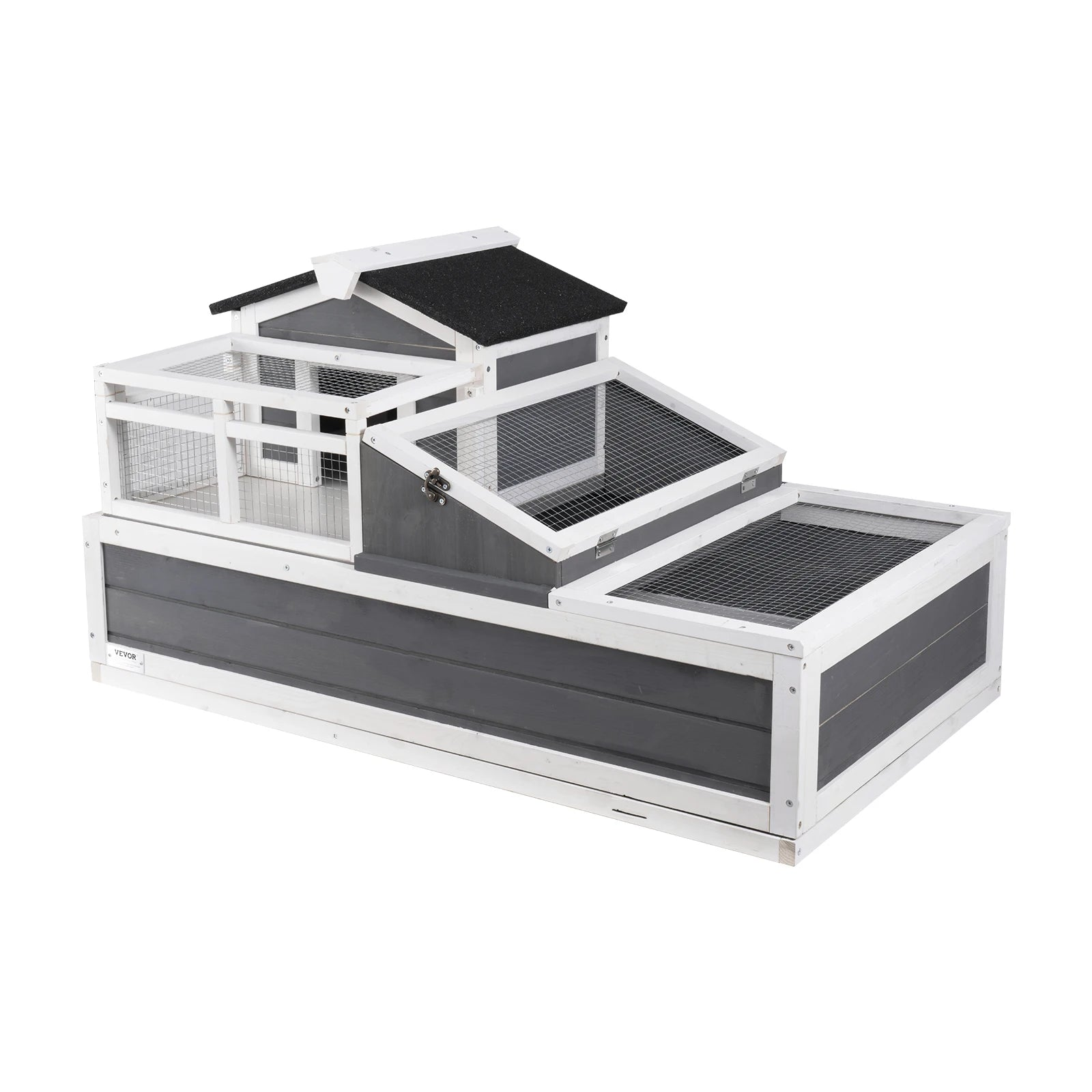 Casa Tartarughe 3 Stanze Habitat Tartarughe Tetto Apribile Gabbia Rettili Grande