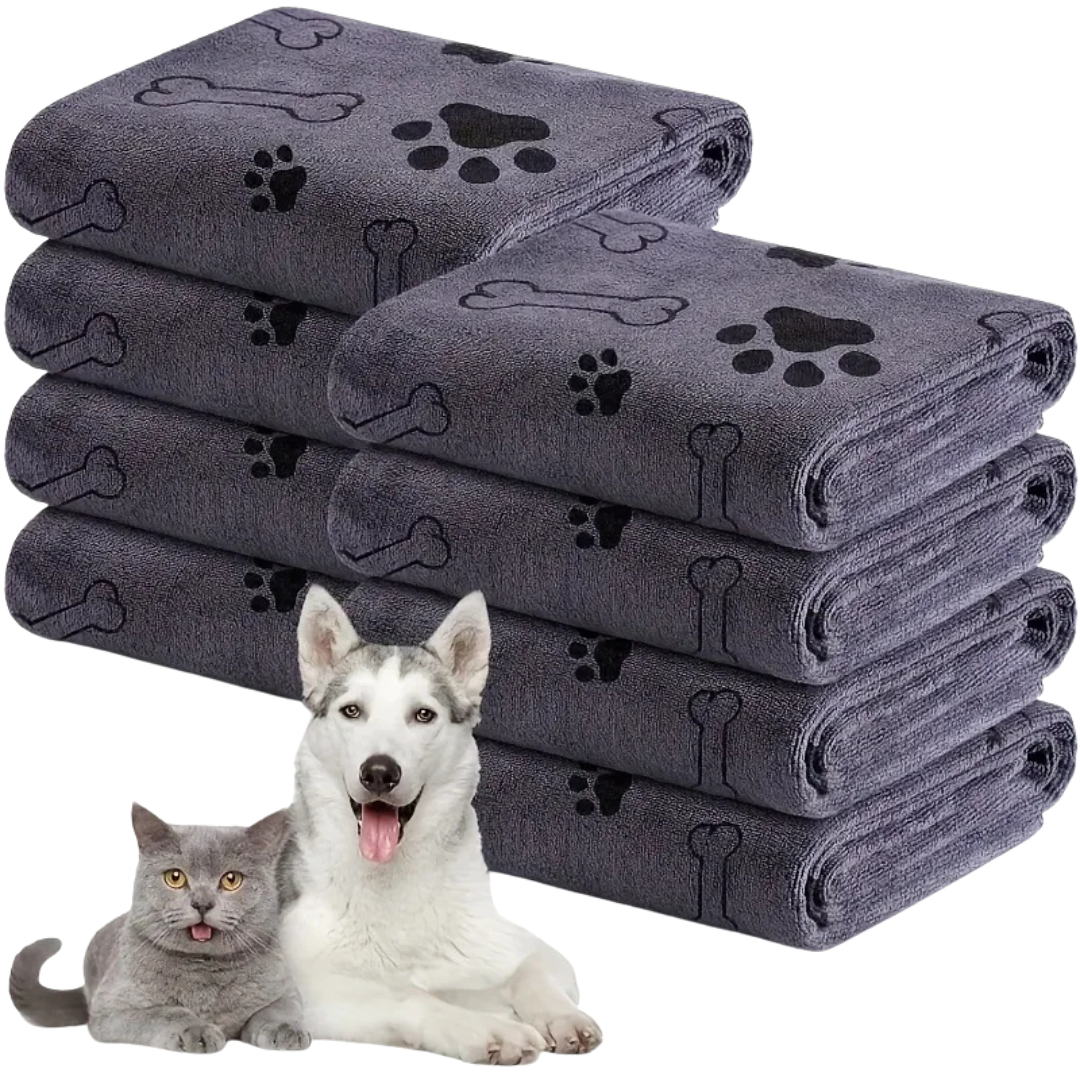 Asciugamani Animali Domestici Taglia Media Assorbente Pulizia Diverse Colorazioni