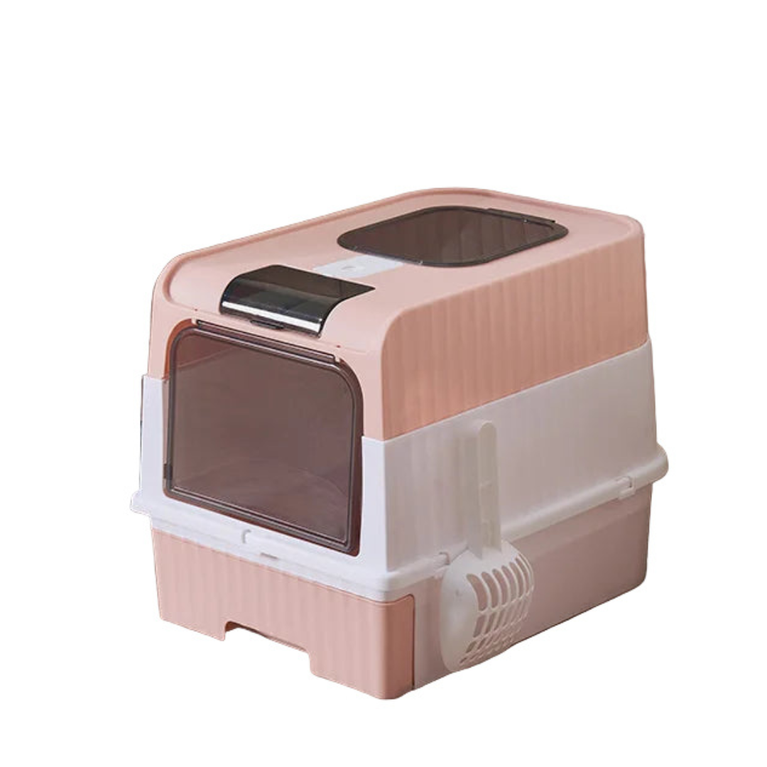 Lettiera Gatti Paletta Grande Capacità Coperchio Diverse Colorazioni