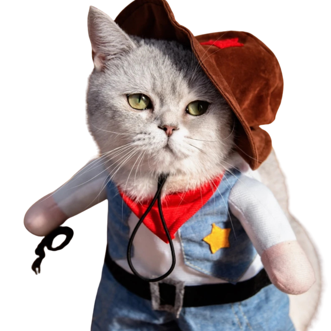 Abbigliamento Animali Costume Cowboy Cappello Diverse Taglie Cani Gatti Simpatico