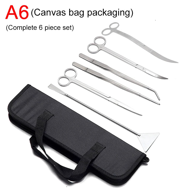 Accessori Acquario Forbici Pinze Piccola Pala Diversi Set Acciaio Inossidabile