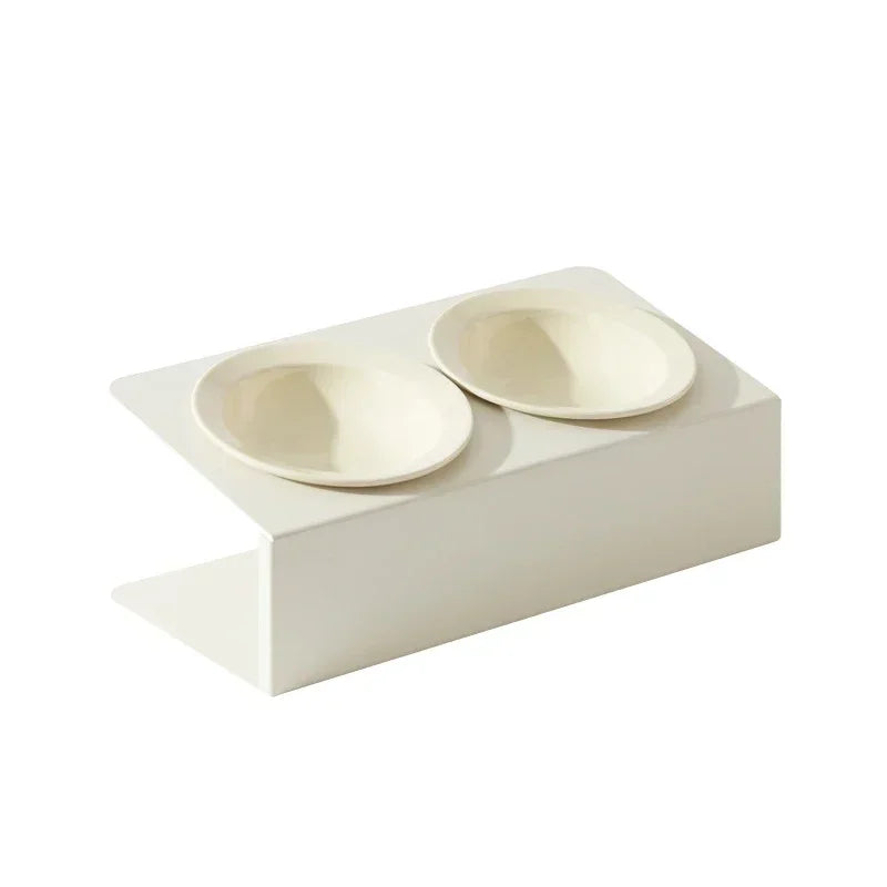 Mangiatoia Animali Domestici Materiale Ceramica Diverse Colorazioni Ciotola Con Supporto