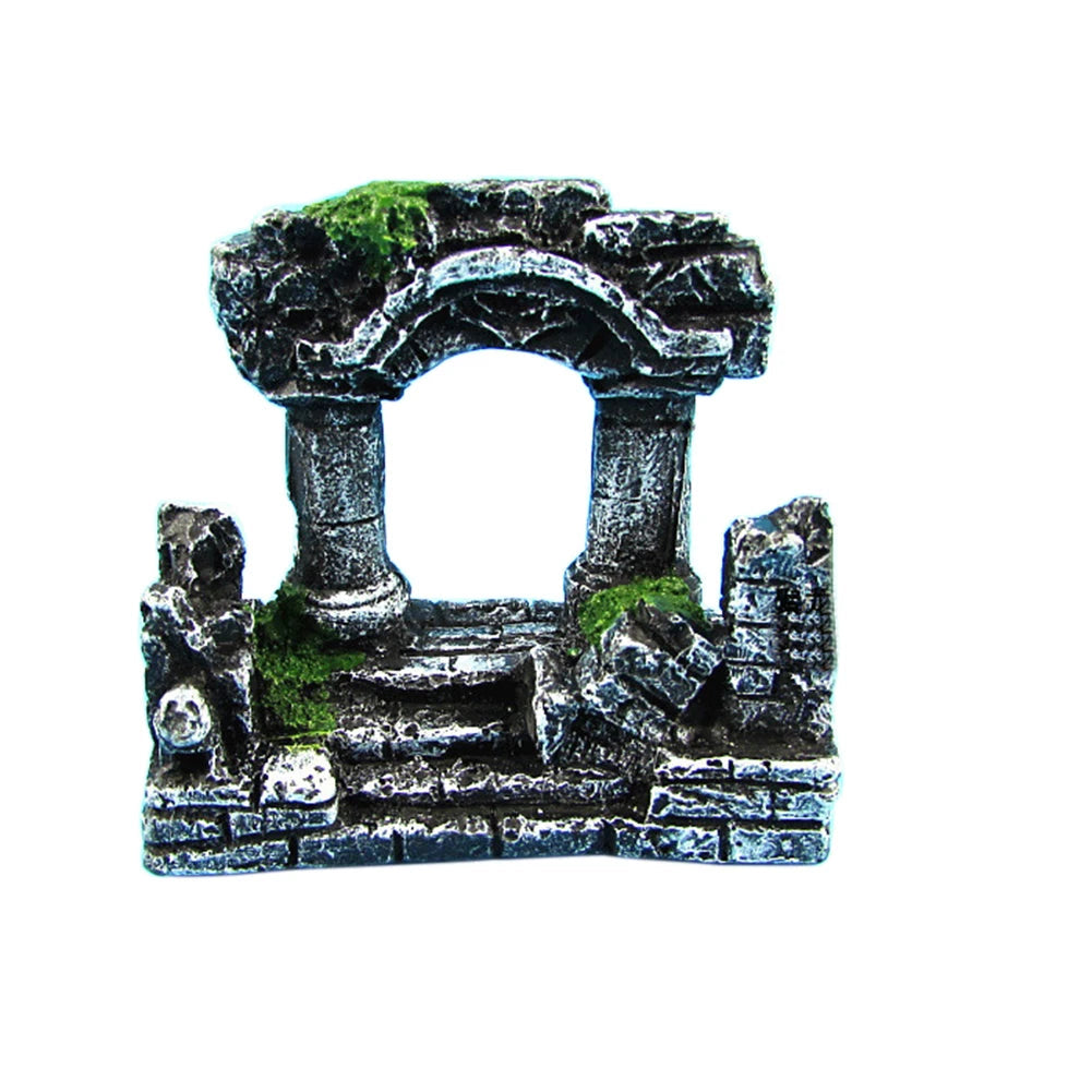 Decorazione Acquario Pietra Colonna Romana Artificiale Accessori