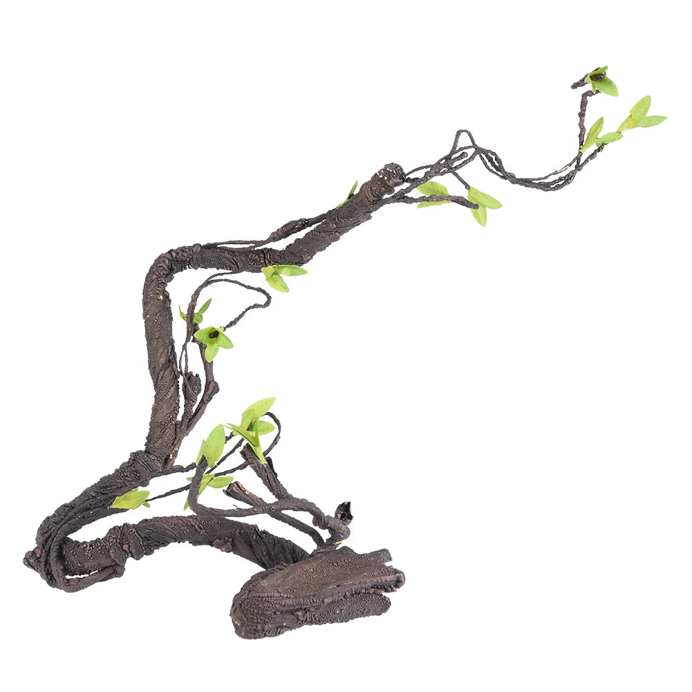 Decorazione Gabbia Ramo Foglie Metallo Plastica Lunghezza 70-80cm