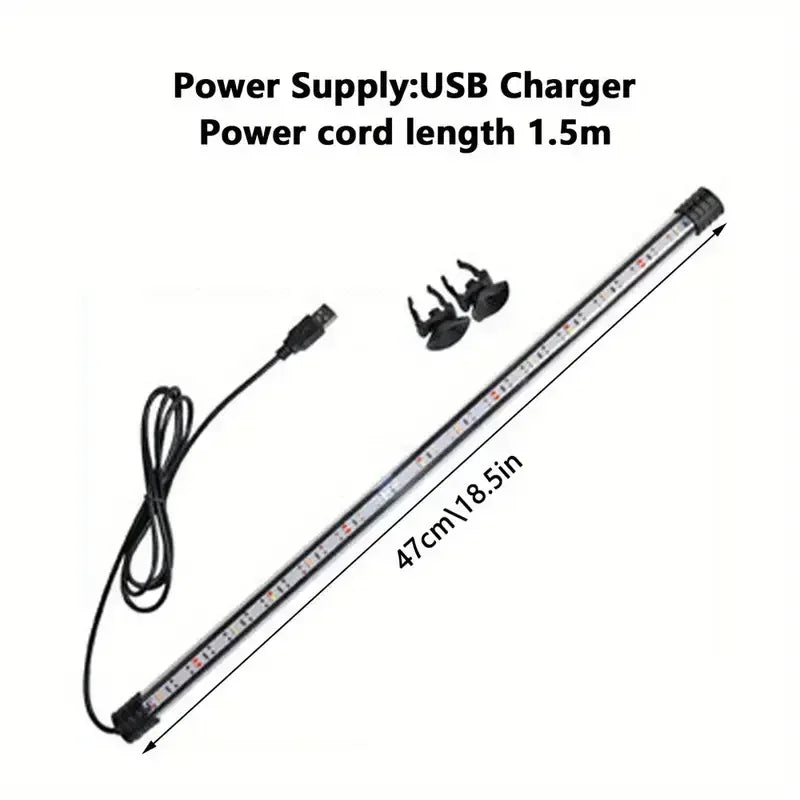 Acquario Illuminazione LED Sommergibile Lampada D'atmosfera USB Impermeabile Acquario