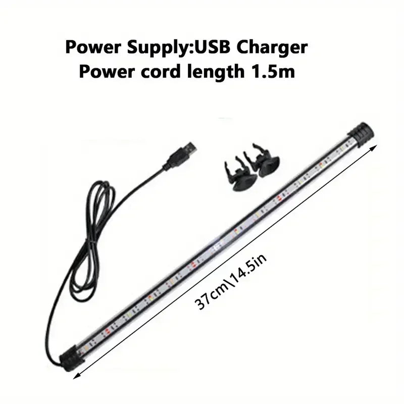 Acquario Illuminazione LED Sommergibile Lampada D'atmosfera USB Impermeabile Acquario