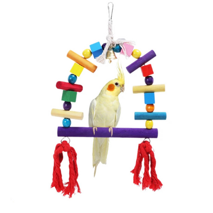 Altalena Uccelli  Giocattoli Altalena Legno Colorata Intrattenimento Creativo Uccelli