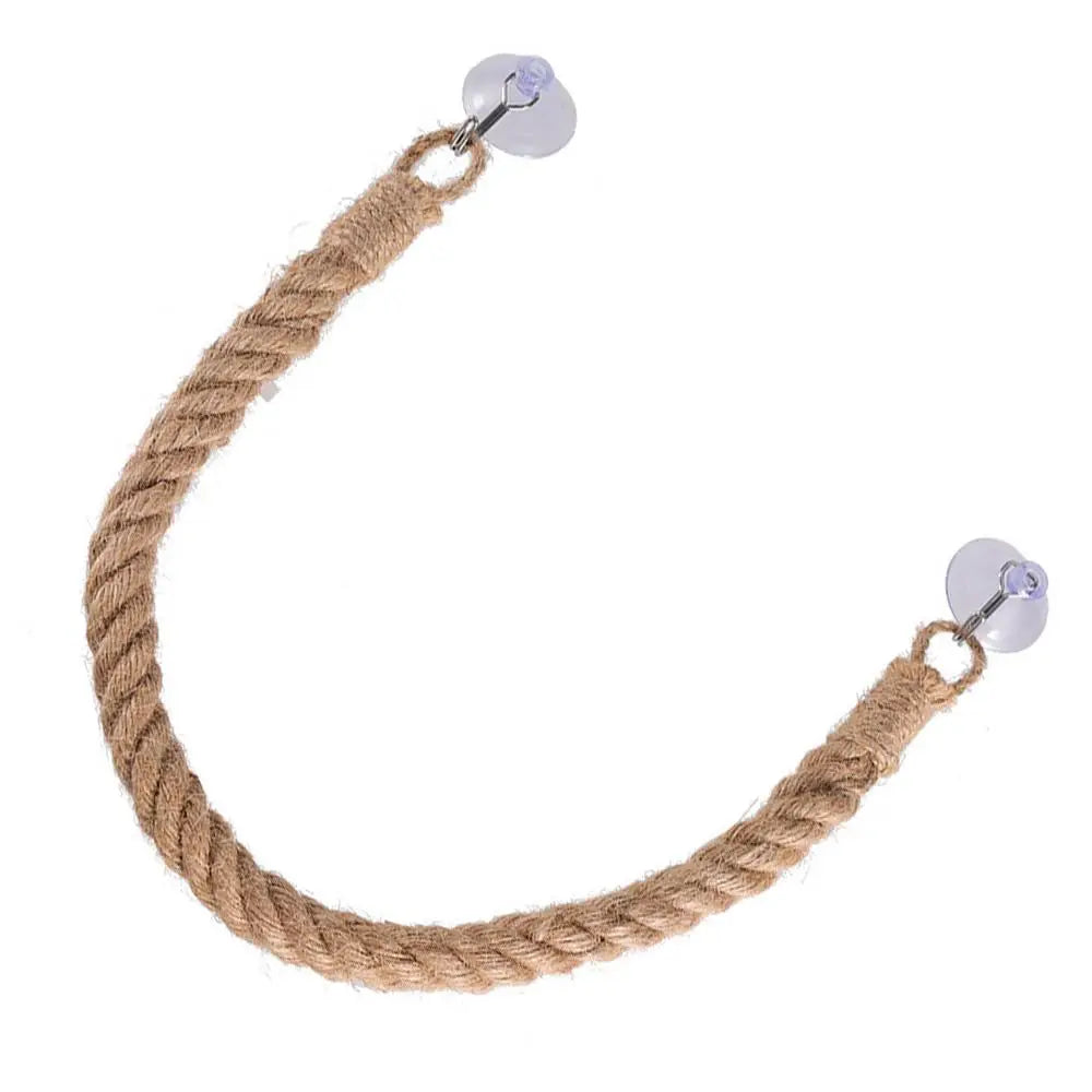 Corda Arrampicata Rettili Gabbia Colore Marrone Chiaro Intrecciato Ventose