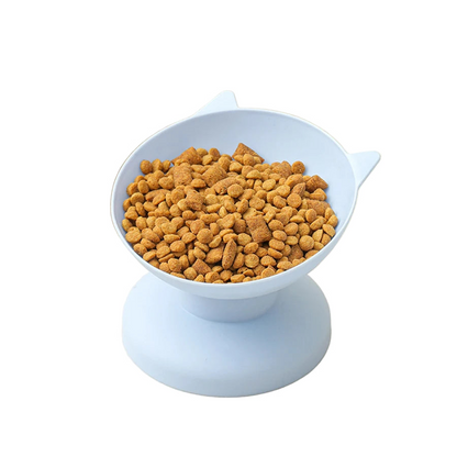 Ciotole Animali Domestici Azzurro Plastica Antiscivolo Inclinato