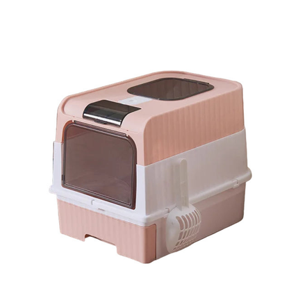 Lettiera Gatti Paletta Grande Capacità Coperchio Diverse Colorazioni