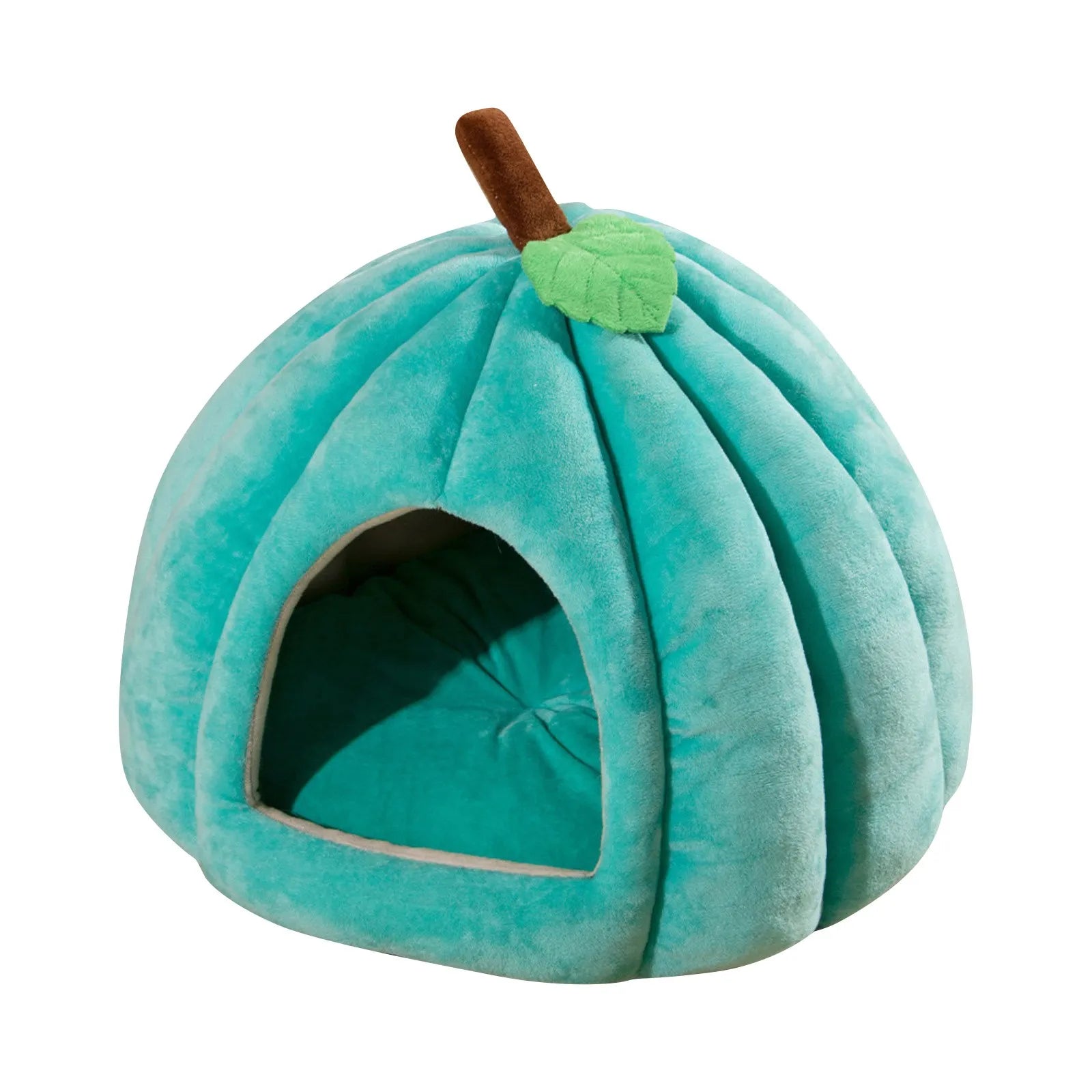 Cuccia Morbida Zucca Arancione Diversi Colori Peluche Comoda Calda Cuscino Interno - WORLD HAPPY PET