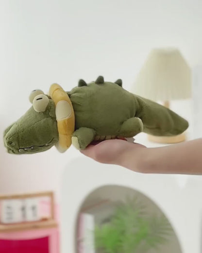 Gioco Interattivo Elettronico Peluche Colore Verde Coccodrillo Intrattenimento Cani