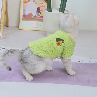 Abbigliamento Cani Gatti Maglioncino Diversi Colori Morbido Frutta Design