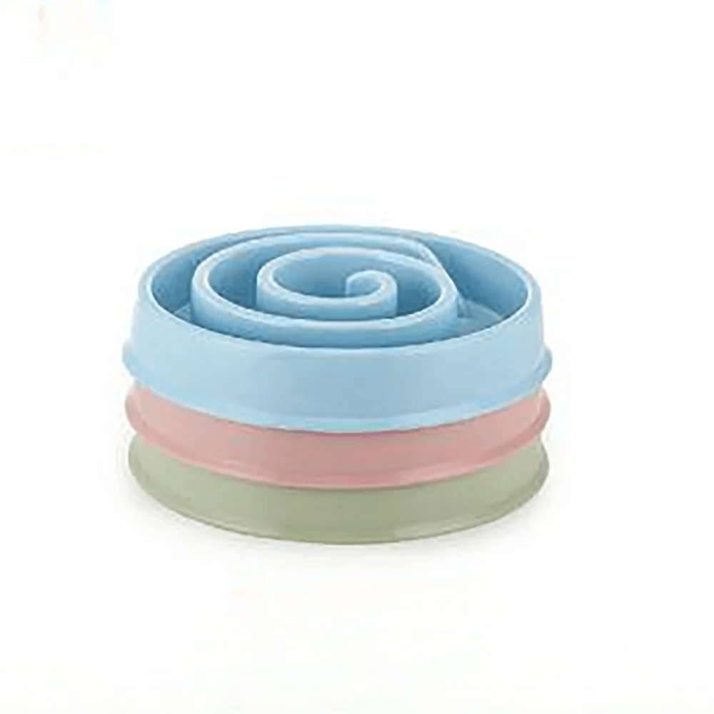 Set 3 Ciotole diversi Colori Mangiare Lento Spirale Addestramento Antisoffocamento Cani Gatti - WORLD HAPPY PET