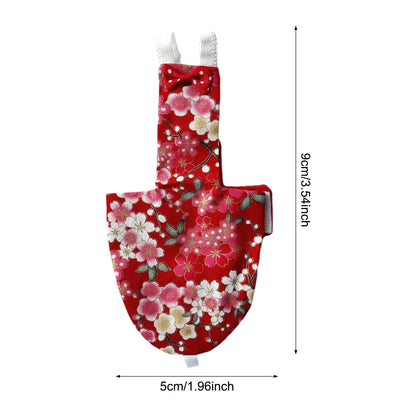 Abbigliamento Uccelli Colore Rosso Materiale Cotone Pannolino Motivo Floreale