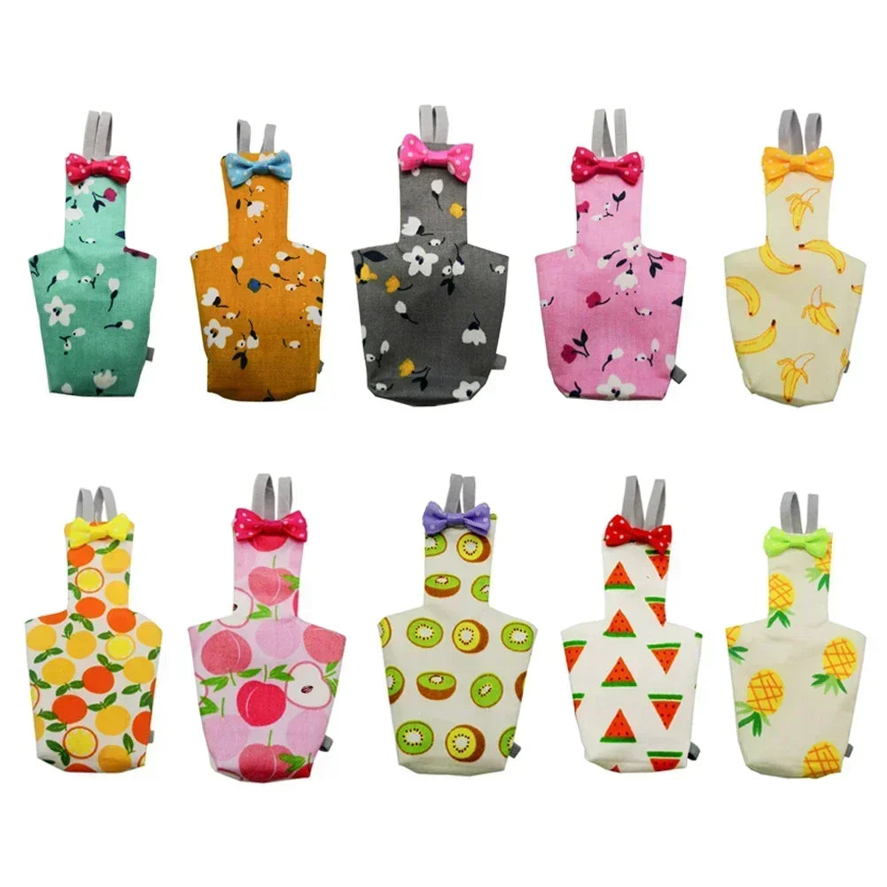 Abbigliamento Uccelli Diverse Fantasie Frutta Decorazione Cotone Diverse Taglie