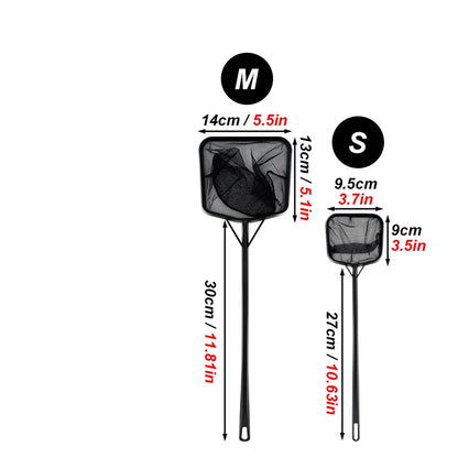 Accessori Acquario Retino Pesci Piccole Dimensioni Colore Nero