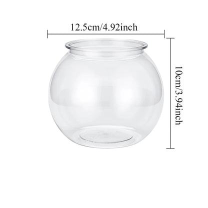 Acquario Trasparente Diverse Dimensioni Ovale Materiale PP Pesci Vasca