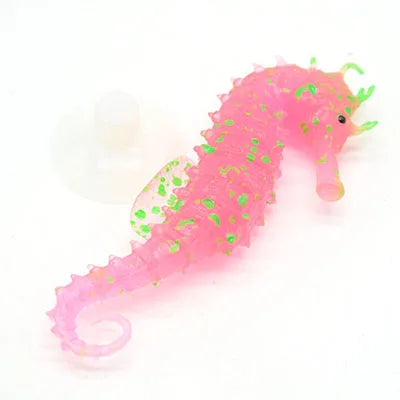 Simpatico Cavalluccio Marino Silicone Fluorescente Decorazione Acquario