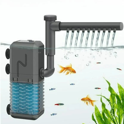 Filtri Pompe Acquario Colore Grigio 5 Spugne Ricambio Diversi Modelli 3in1 Aereatore