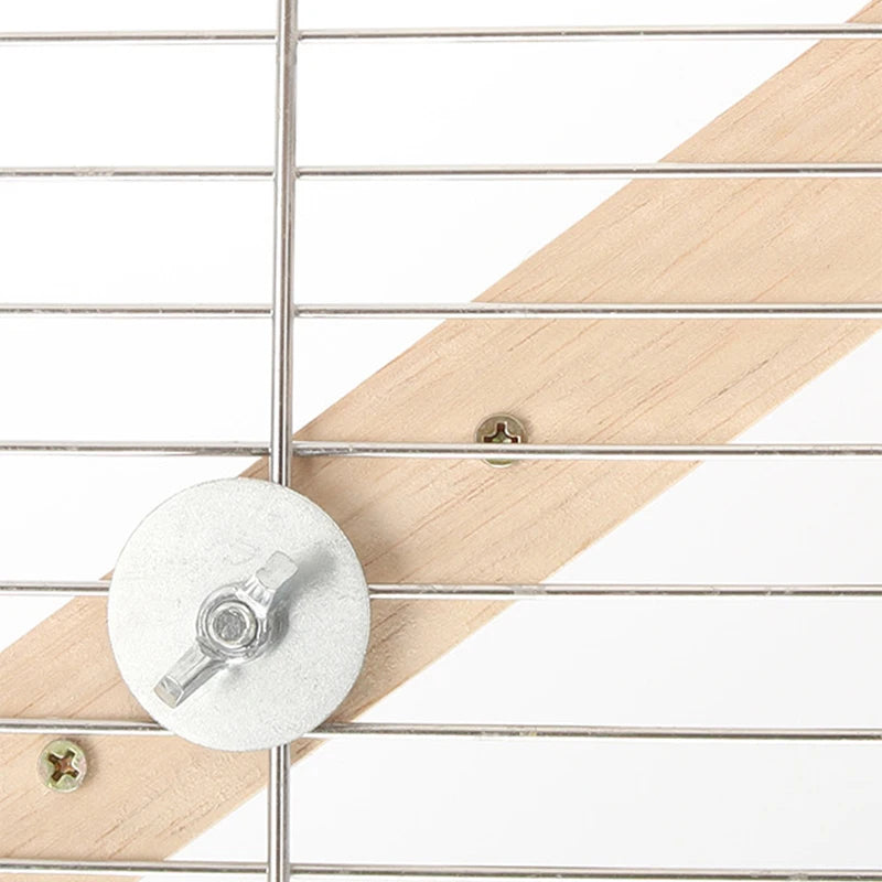 Giochi Uccelli Gabbia Decorazione Scale Legno Marrone Chiaro Diverse Dimensioni