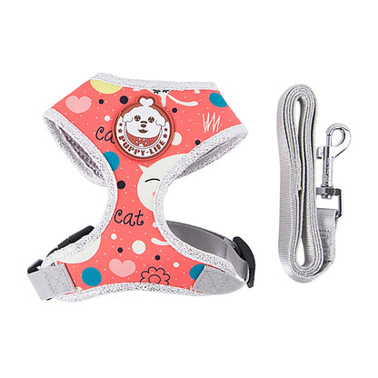 Guinzaglio Gatti Imbracatura Gilet Passeggiate Regolabile Riflettente
