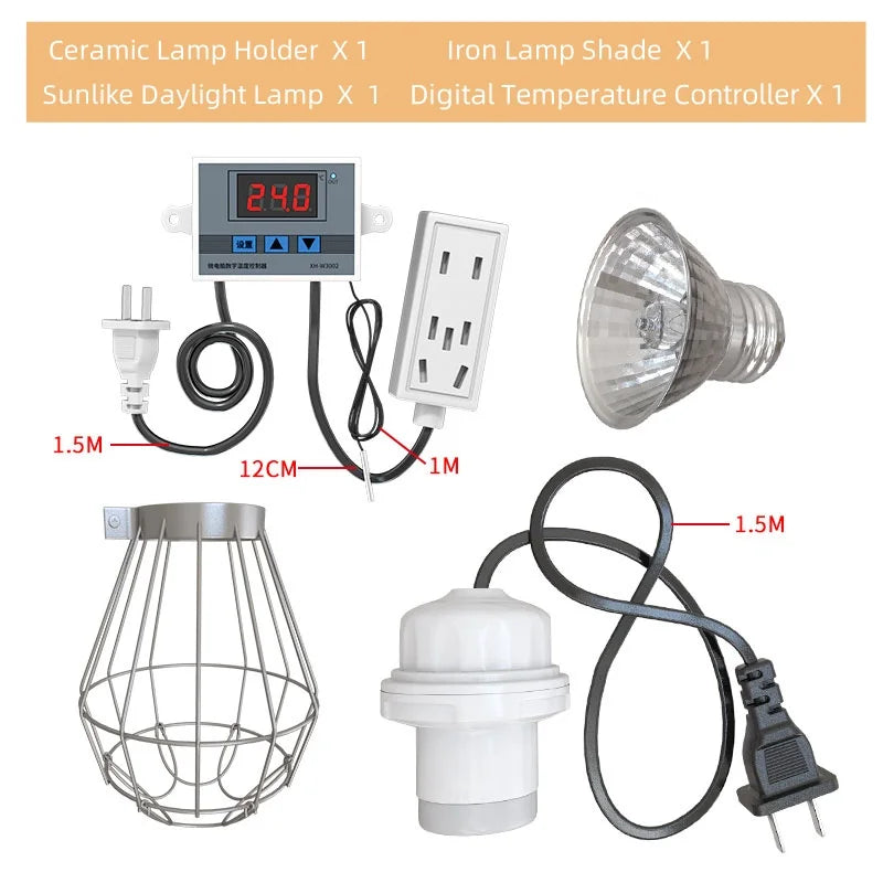 Lampada Riscaldante Materiale Ferro Colore Bianco Ingresso e27 Set 1/2 Pezzi