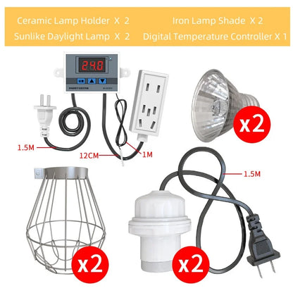 Lampada Riscaldante Materiale Ferro Colore Bianco Ingresso e27 Set 1/2 Pezzi