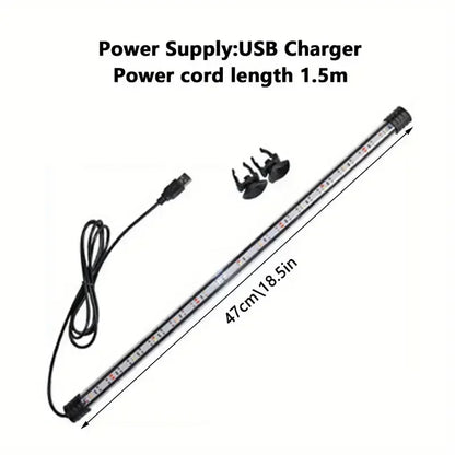 Acquario Illuminazione LED Sommergibile Lampada D'atmosfera USB Impermeabile Acquario