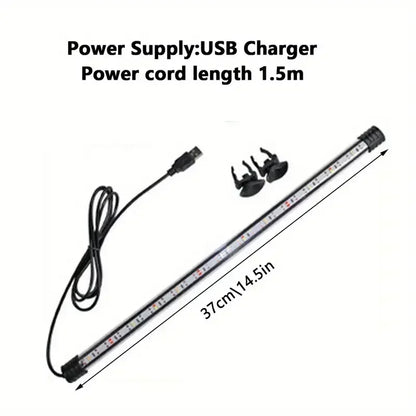Acquario Illuminazione LED Sommergibile Lampada D'atmosfera USB Impermeabile Acquario