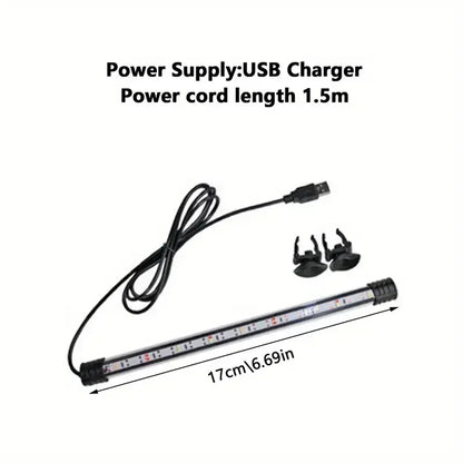 Acquario Illuminazione LED Sommergibile Lampada D'atmosfera USB Impermeabile Acquario