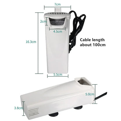 Filtri Pompe Acquario Colore Bianco Fontana 3W Pesci Materiale Plastica Rigida