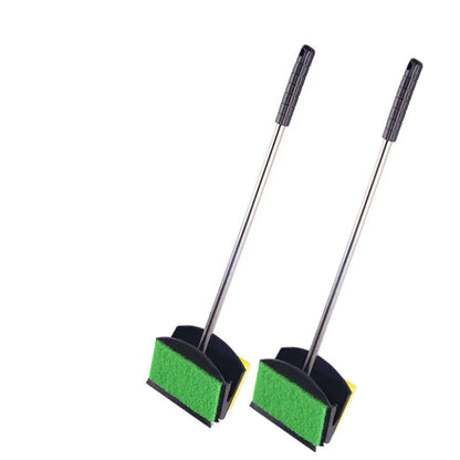 Spazzola Bifacciale Acquario Strumento Pulizia Manico Lungo Preti Interne Vetro